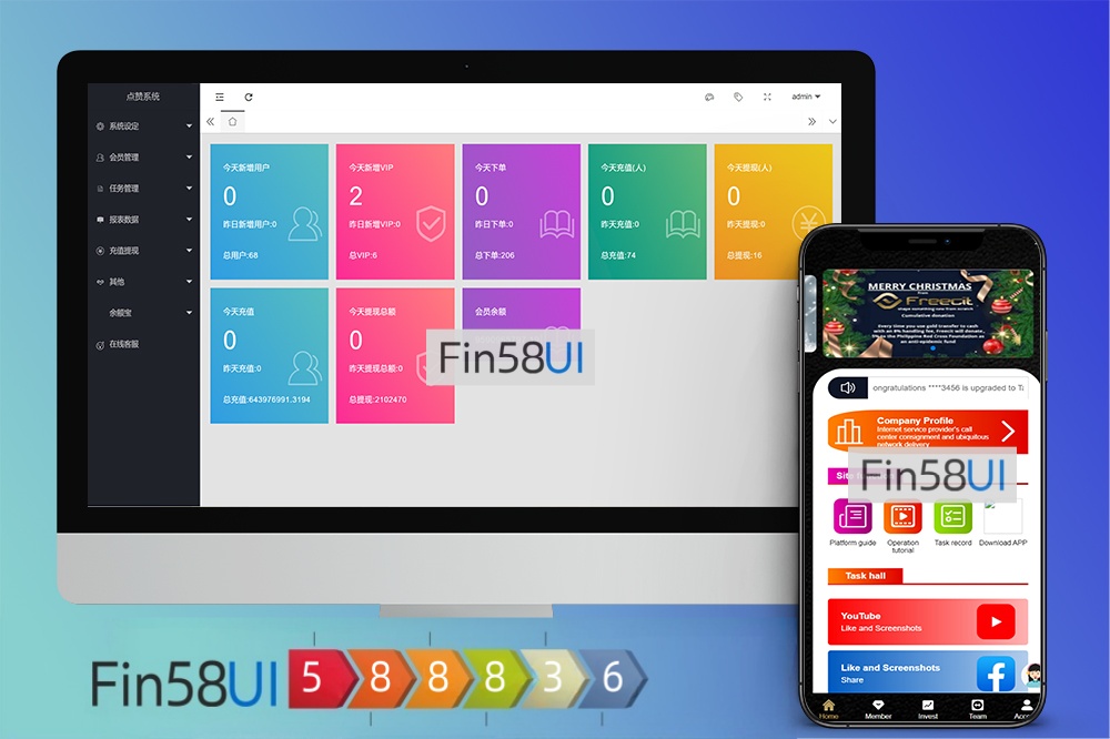 最新海外版任务点赞/TIKTOK任务平台/脸书Facebook/金币兑换系统/海外刷单拼单任务程序搭建
