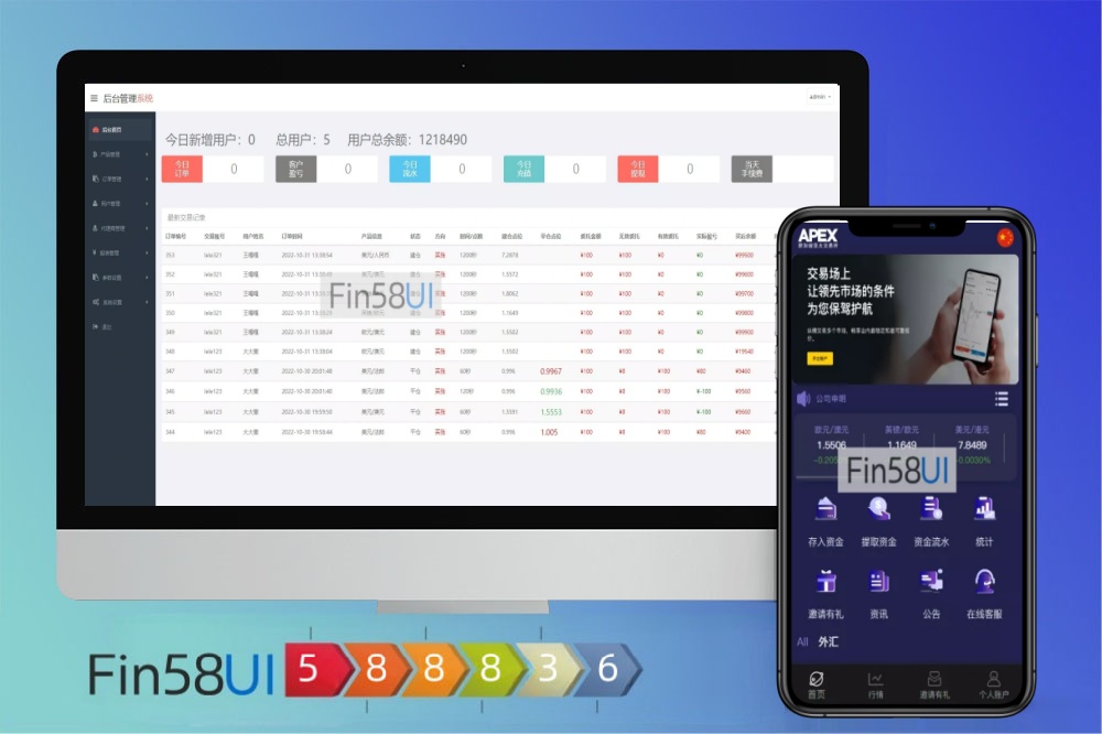 外汇平台搭建，微交易平台搭建【新UI多语言微盘外汇系统】时间盘微盘源码